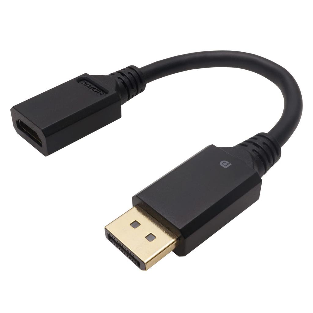 Horic DisplayPort To HDMI DisplayPort Male To HDMI Adapter, 10cm, Female, DPHAF-807BB