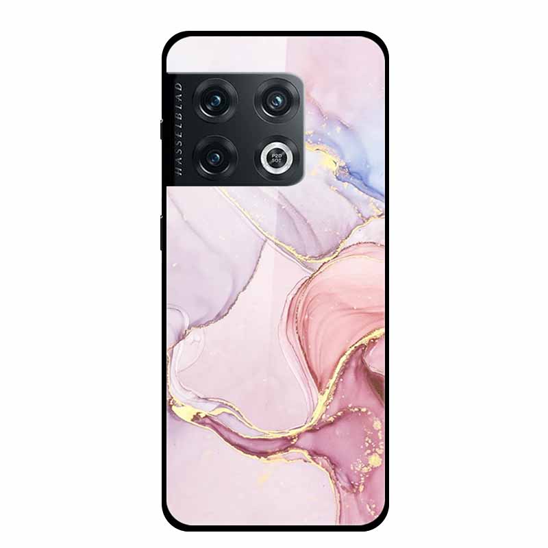 For OnePlus 10 Pro Case Marble Tempered Glass Back Cover Hard Case For OnePlus 10 Pro Shockproof Fundas NE2210 Protective Coque