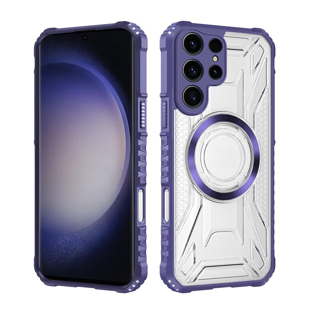 KEYSION Прозрачный магнитный чехол для Samsung S22 S23 Ultra 5G S23+ Ударопрочная задняя крышка для телефона для Galaxy S23 S21 S20 FE 5G