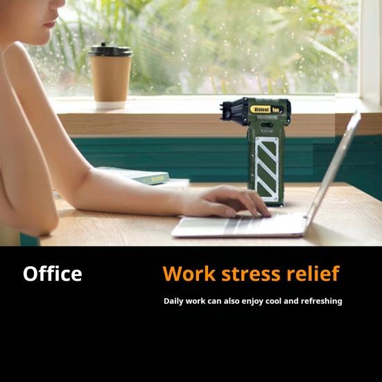 Электрический вентилятор для удаления пыли, мощный бесщеточный двигатель, регулируемая скорость, компактный дизайн, портативный ручной вентилятор