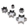 5Pcs Leather Punch Die Set Cutter Hollow Star Cutting Mold Craft HandMade DIY Tool