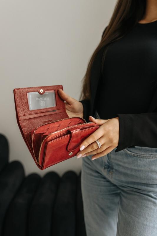 ZBPD-BS-513 RED ROYAL Women' Wallet +CERTIFICATE