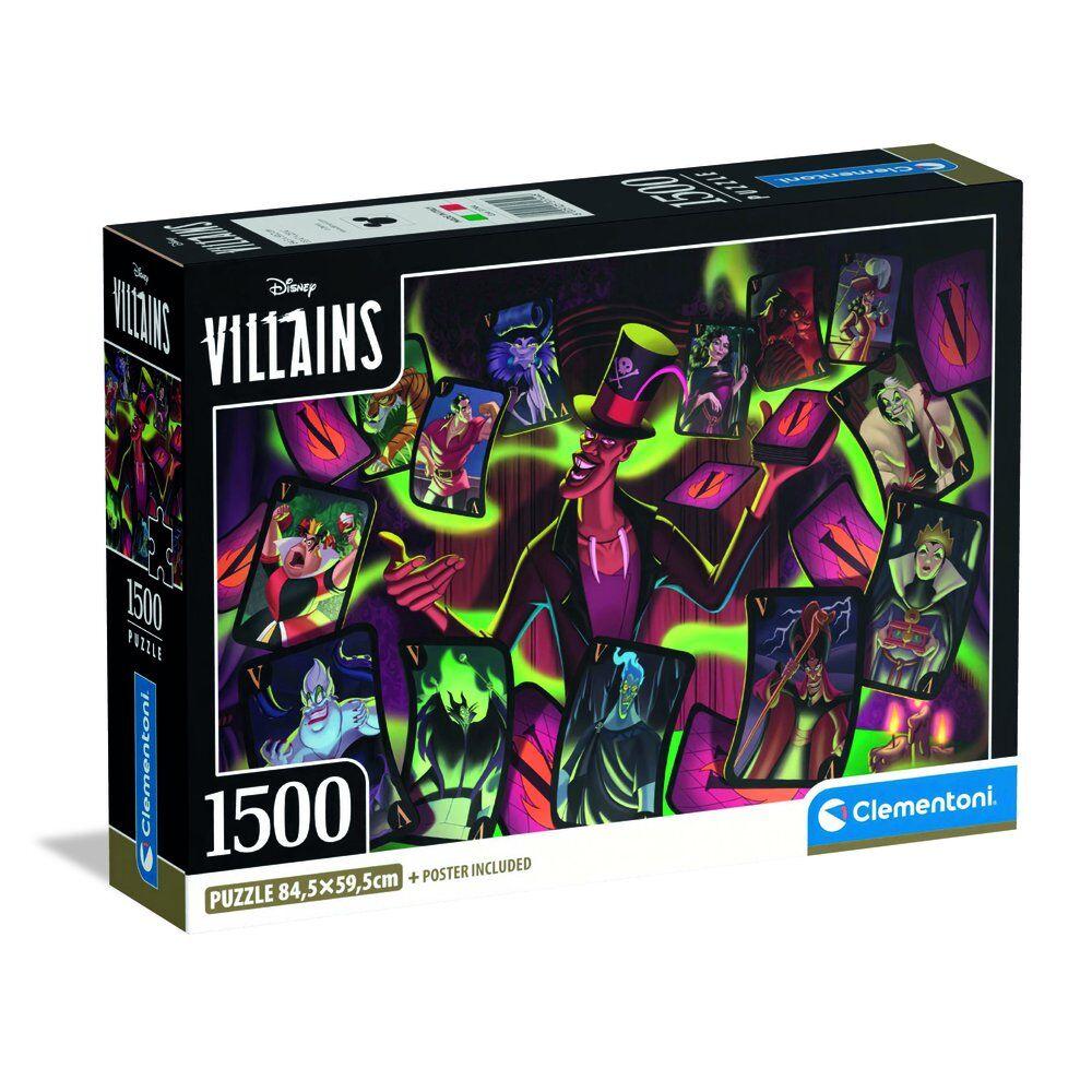 1500 Piece Puzzle. Compact Disney Villains
