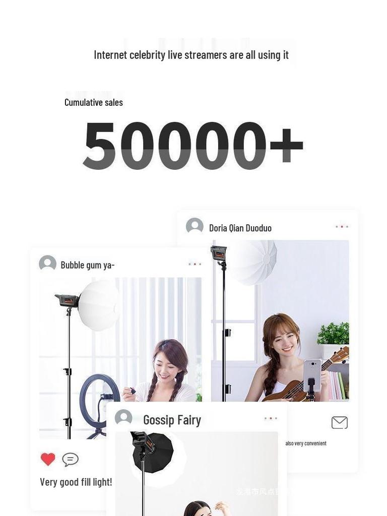 Профессиональный светодиодный параболический софтбокс для студийной фотосъемки и прямых трансляций