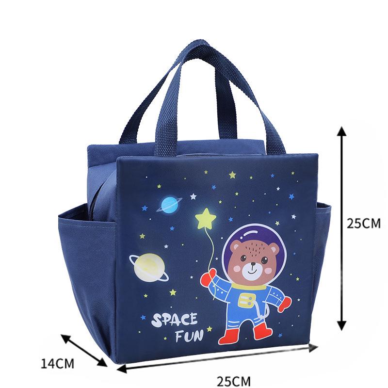 Катионная водонепроницаемая термосумка для ланча с двумя карманами и алюминиевой фольгой