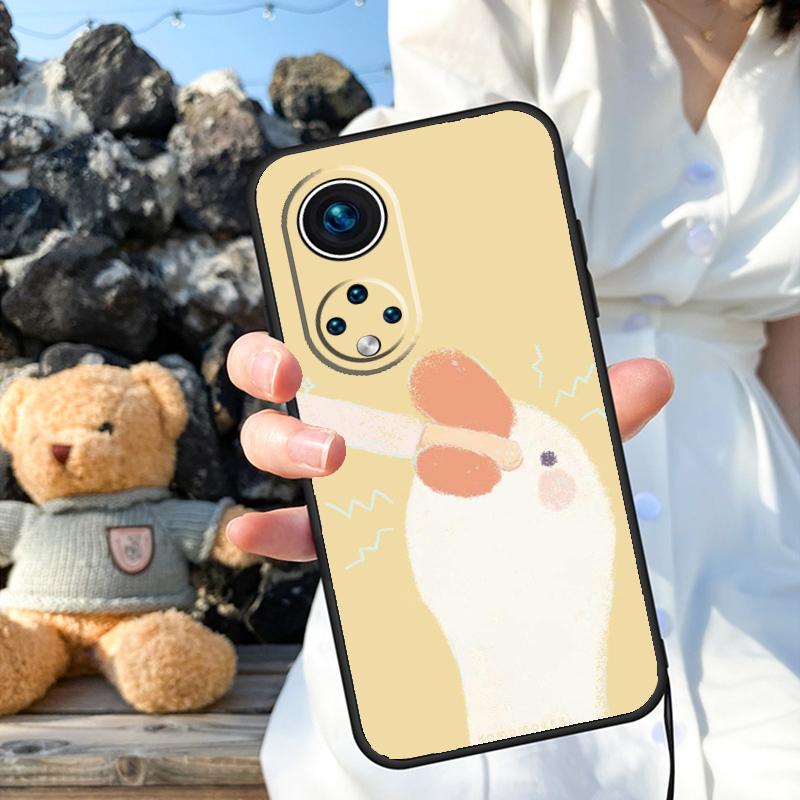 Чехол с изображением мультяшного гуся для Honor Magic 6 5 Lite Pro 50 70 90 Honor X8b X9b X6 X7 X8 X9 X6a X7a X9a X8a