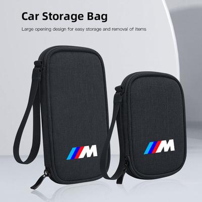 Для BMW M Performance E46 E90 Автомобильный декоративный орнамент Мини-технология маленький инструмент портативный чехол зарядное устройство USB-флешка сумка на молнии