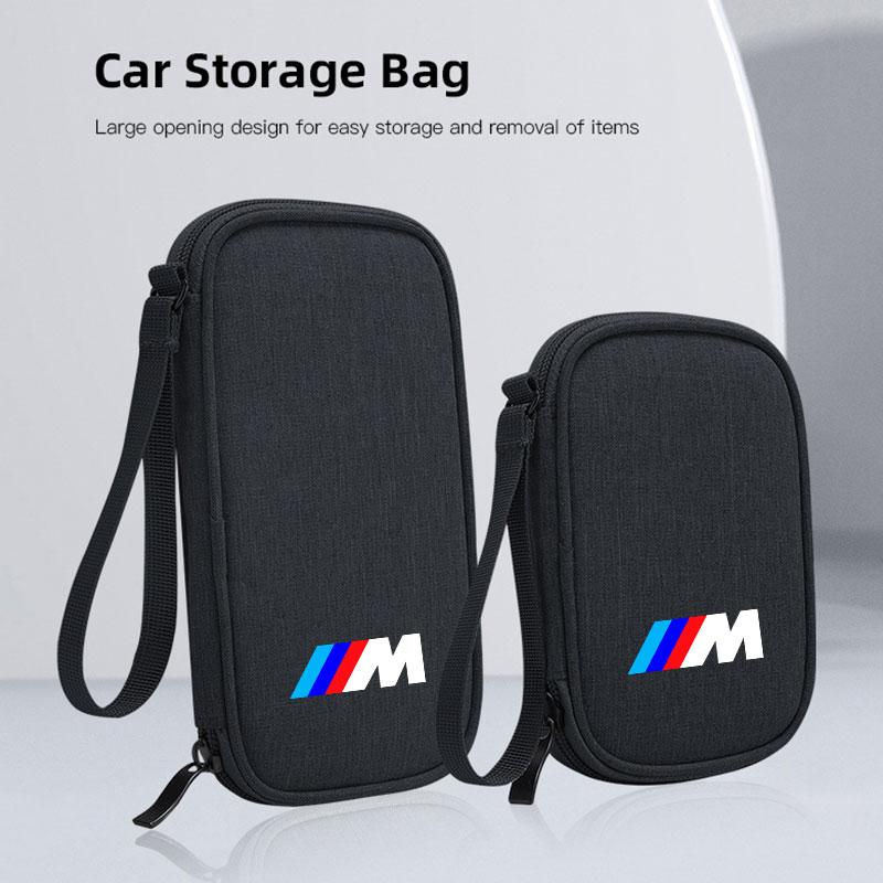 BBKN7 Для BMW M Performance E46 E90 Автомобильный декоративный орнамент Мини-технология маленький инструмент портативный чехол зарядное устройство USB-флешка сумка на молнии