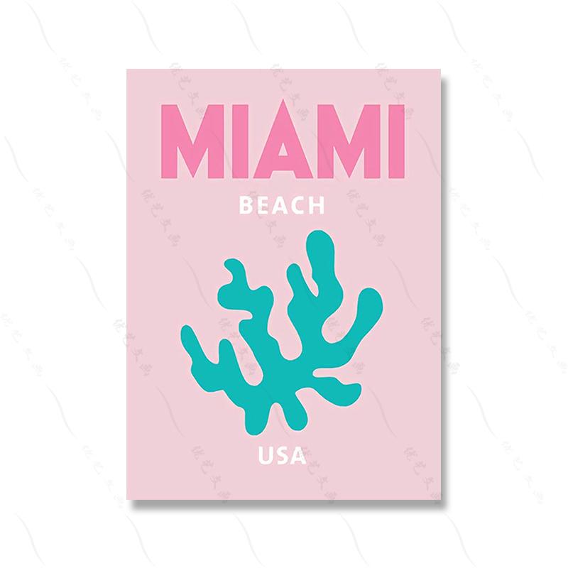 Abstract Eye Coral Flower Wall Art Canvas Nordic Poster Picture Living Room Decor Modern Print Oil Painting Home Coral