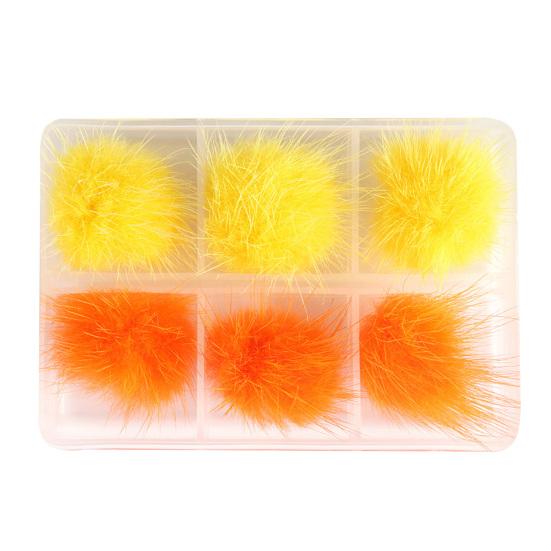 6 шт./кор. магнитный съемный шарик для ногтей, украшение для маникюра, мини-плюшевый шарик для дизайна ногтей