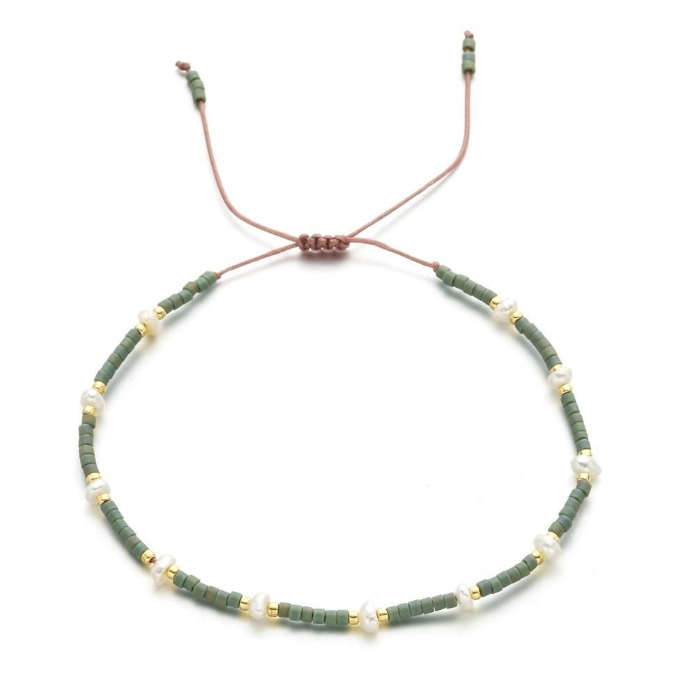 Bohemian Style Beaded Bracelet Thin Design Friendship Bracelet Hand-woven Bracelet Beach Vacation