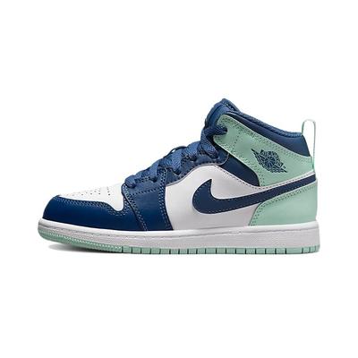 Детские кроссовки Air 1 Mid PS Blue Mint Mystic-Navy White Mint-Foam 640734-413