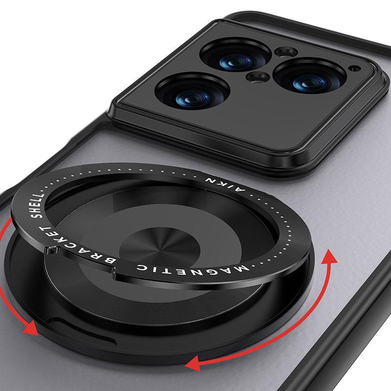 Чехол для Sony Xperia 1 VIII с магнитом MagSafe, кольцом 360°, матовый, прозрачный, простой бампер для телефона, противоскользящий, пылезащитный