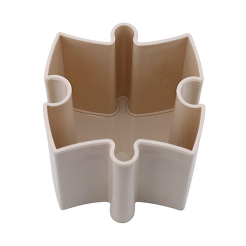 DIY Stitching Cosmetic Pen Storage Box Makeup Brush Holder Desk Desktop Offices Storage Box Case