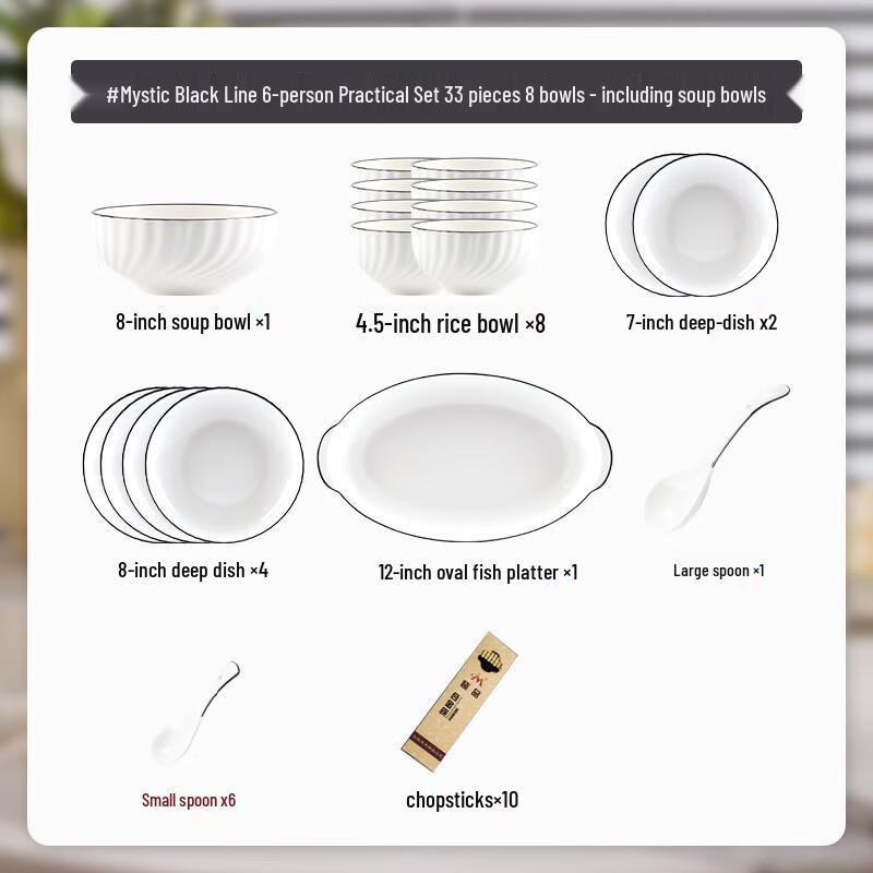 Набор керамической посуды Mode Lanka Profound Moon из 16 предметов