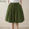 Women Casual A-Line Loose Wide Leg Shorts
