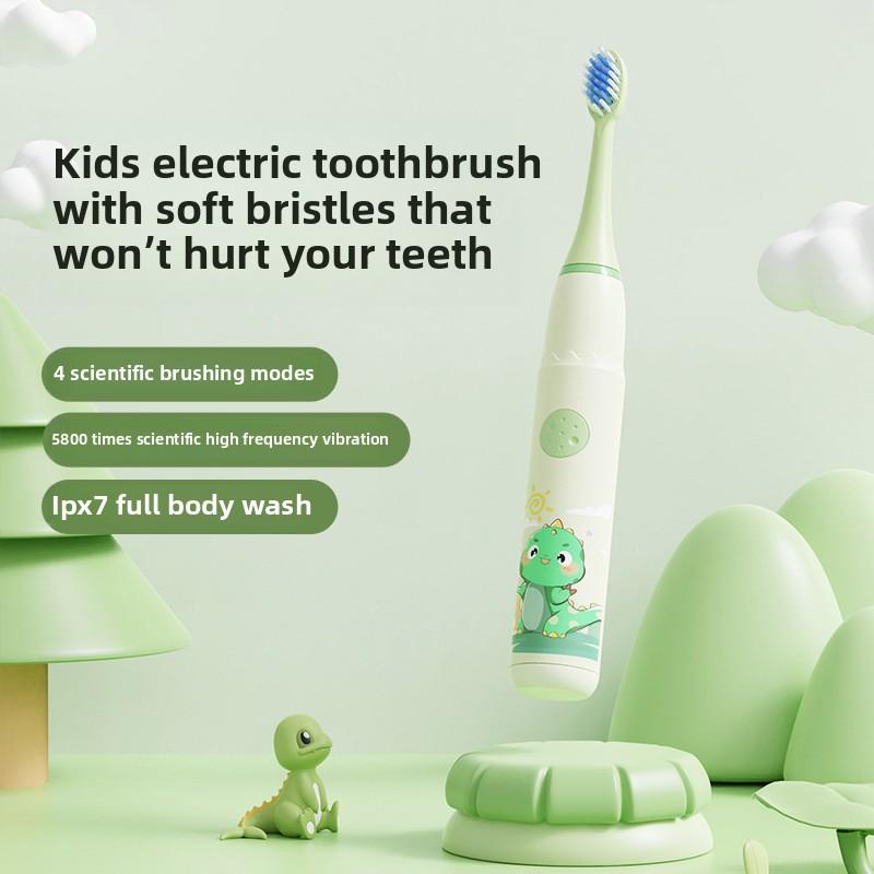 New Children's Toothbrush Cartoon Sonic Toothbrush Electric Soft Bristle Rechargeable Children's Electric Toothbrush