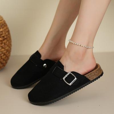 Трансграничные большие размеры новые сандалии женские летние европейские и американские модные туфли на плоской подошве полуоблегающие повседневные туфли импортного производства