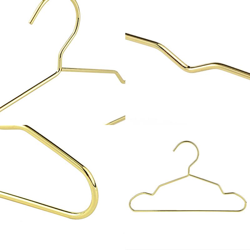 10 шт. маленькая золотая вешалка для одежды металлическая проволока детская вешалка мини-вешалка для домашних животных