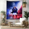 Mbappe Customize Text Tapestry Foldable Wall Tapestry Soft Durable Fabric Ideal for Meditation Room All-Season Use Unique Gift for Family Friends