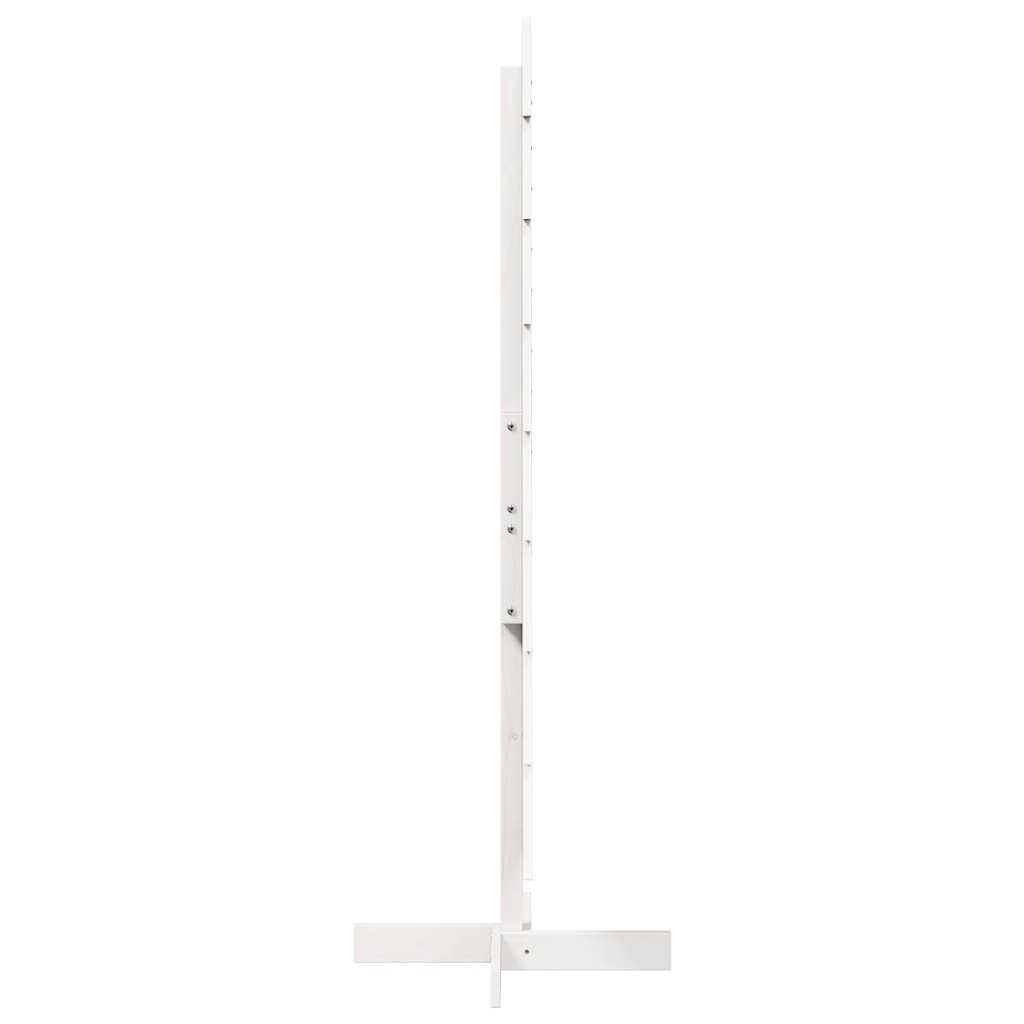 vidaXL Weihnachtsbaum zum Schmücken Weiß 150 cm Massivholz Kiefer