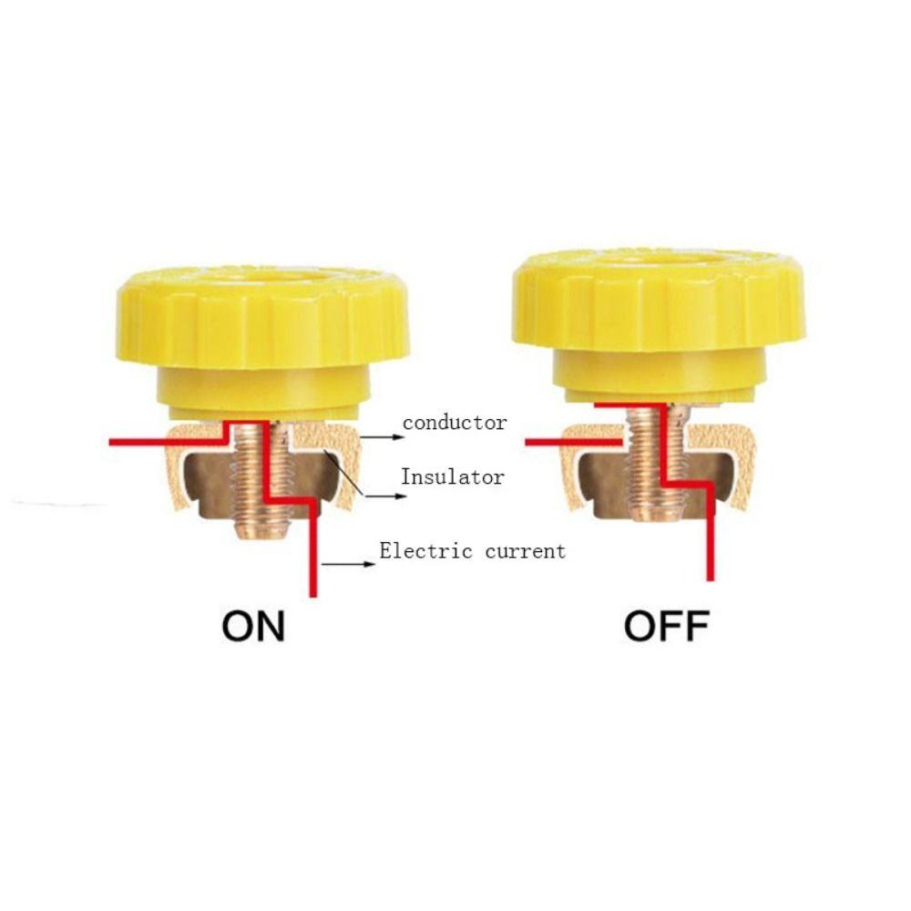 Латунный выключатель-разъединитель Положительные клеммы аккумулятора Универсальный автомобильный выключатель питания Авто