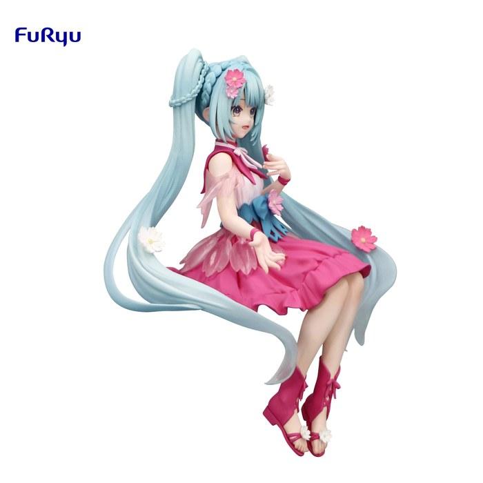 Фигурка-стоппер для лапши серии Hatsune Miku Цветочная фея Космос Фиолетовая 14 см