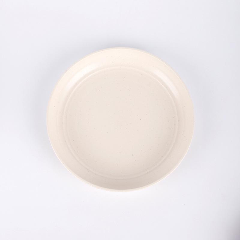 Food Plate Lightweight Wheat Straw Plates Unbreakable Dinner Plates Dishwasher Microwave Safe BPA Free Plastic Dinner Plates