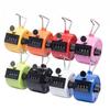 Clicker 4 Digit Number Counters Plastic Shell Hand Finger Display Manual Counting Tally Clicker Timer Soccer Golf Counter ADM