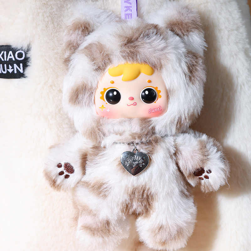 New Samuel The Cool Moment Of The Cats Series Plush  Cute Plush Keychain Decoration Doll Bag Pendant Fun Toy Gifts