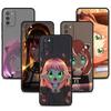 Для Samsung A12 A51 A52 A41 A21s A72 A31 A02s A71 A32 4G A73 A53 A52s 5G Print Funda Spy×Family Cute Yor Anya Bright Drawing