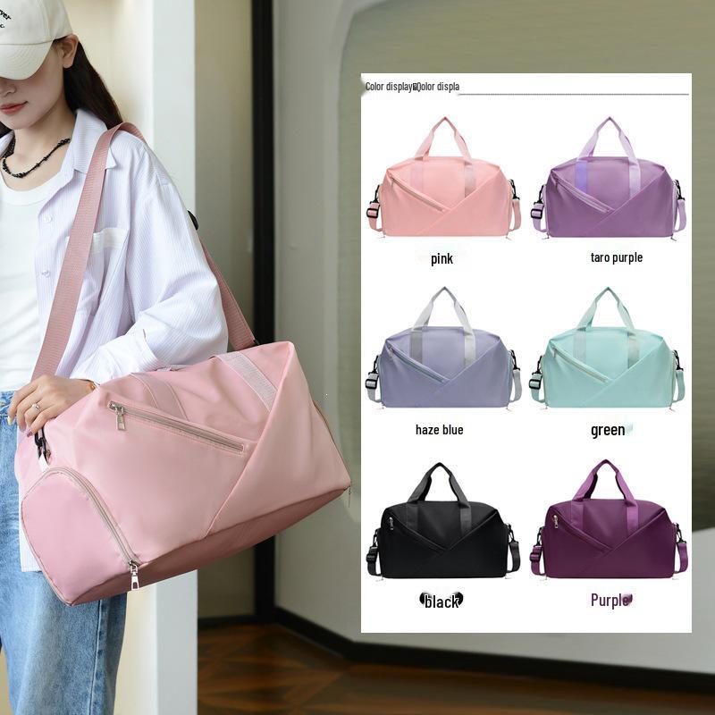 Large Capacity Crossbody Travel Bag with Wet/Dry Separation for Yoga, Sports, and Fitness