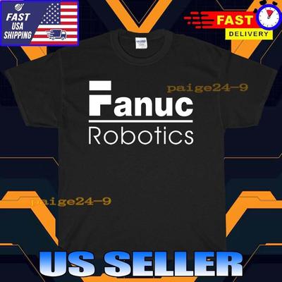 Черная футболка с логотипом Fanuc Robotics, смешная, американская, США, унисекс, размер S-5XL