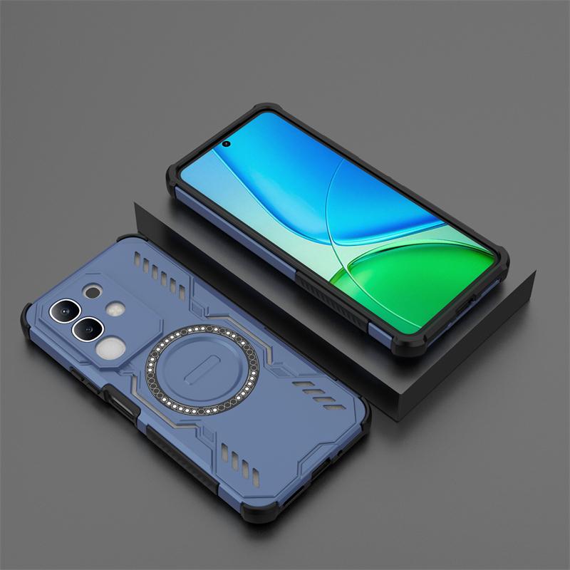 Чехол для Vivo Y29 Для Vivo Y29 4G Funda Ударопрочный Противоударный Магнитная адсорбция Беспроводная зарядка Задняя крышка Для чехла Vivo Y29