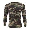 Spring and Autumn Outdoor Python Print 3D Jungle Camouflage Training Clothing Crewneck T Shirt Men's Loose Long Sleeves