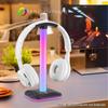 Подставка для наушников RGB-подсветка для настольного ПК Игровая гарнитура Нижняя противоскользящая поддержка дисплея гарнитуры