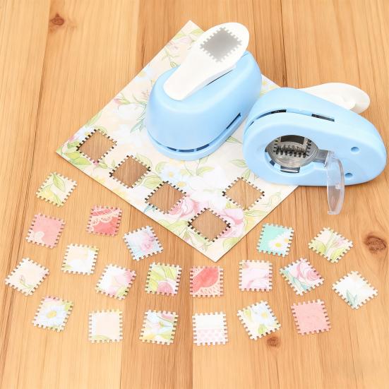 Прямоугольный штамп-пуансон для рукоделия в виде почтовой марки, инструмент для тиснения для скрапбукинга, изготовления открыток своими руками, простой в использовании бумажный пуансон