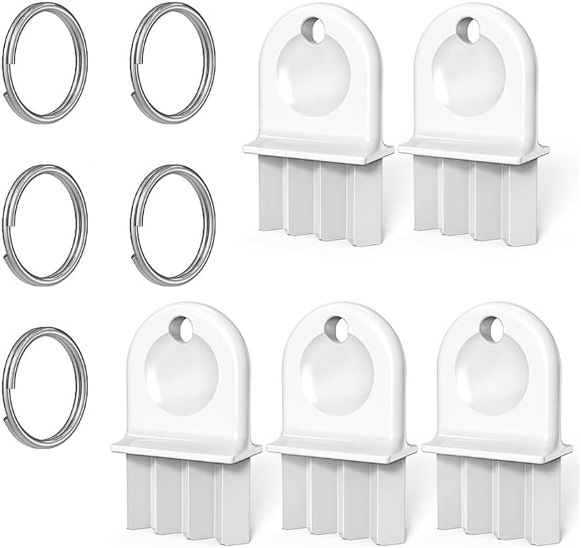 Universal tissue dispenser key set white 5 packs of 5 rings