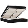 Maison Exclusive - Cadre de lit ottoman avec matelas noir 160x200 cm tissu
