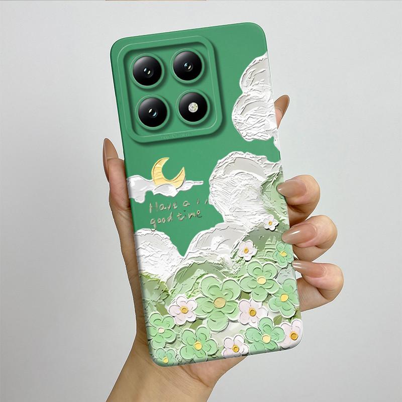 Чехол для телефона Xiaomi 14T Pro 14Tpro, мягкий силикон TPU, милый окрашенный корпус, с рисунком из мультфильма, ударопрочная защитная задняя крышка