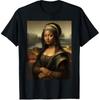 Mona Lisa African American Month Funny T-Shirt Graphic Short Sleeve Men's T-shirts for Summer Unisex All-Season Men's T-Shirt