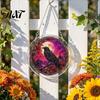 Acrylic Hanging Suncatcher Halloween Puzzle Ornament, Stained Glass Style Window Hangings, Wall Mysterious Atmosphere Decor Pendant with