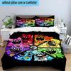 3PCS Happy smiling Cartoon Characters 3pcs Bedding,Including 3PCS Duvet Cover And 2pcs Pillowcases Perfect for Christmas,Ideal for Bedroom, Dormitory