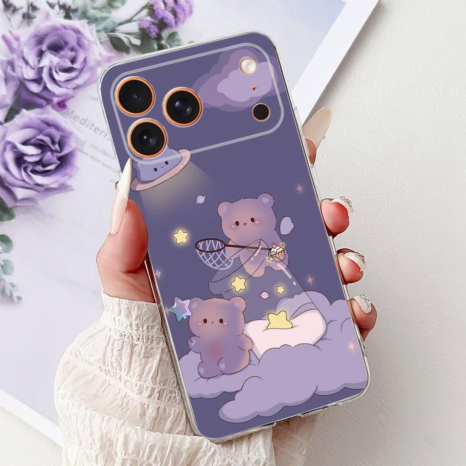 Для Apple iPhone 17 Pro Max Чехол iPhone17 Air Модный Расписной Чехол Мягкий Силиконовый Чехол Для iPhone 17 Air iPhone17 Pro Max Fundas