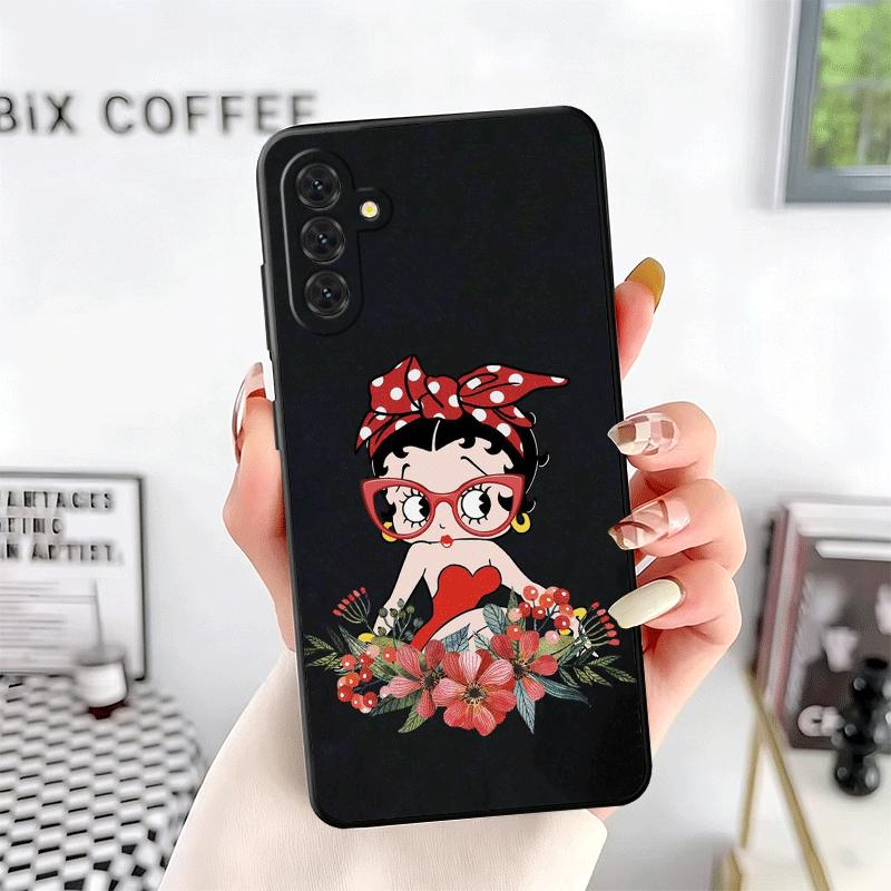 B-Bettys B-Boops Girl Soft Phone Case for Samsung A17 A37 A57 A16 A26 A36 A56 A15 A25 A35 A55 A14 A24 A34 A54 A13 A23 A33 A53 A5