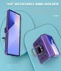 Ring Holder KickStand PC Phone Case for Samsung Galaxy Z Flip 8 7 5G Spring Hinge Protection Comfortable Grip Slim Sturdy Cover