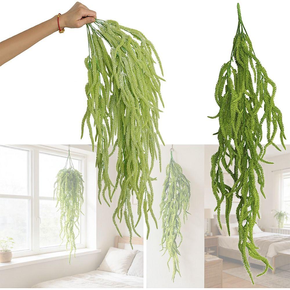 Plastic Simulation Lover's Tears Plant Green Decorative Plant Wall Hanging Party Supplies