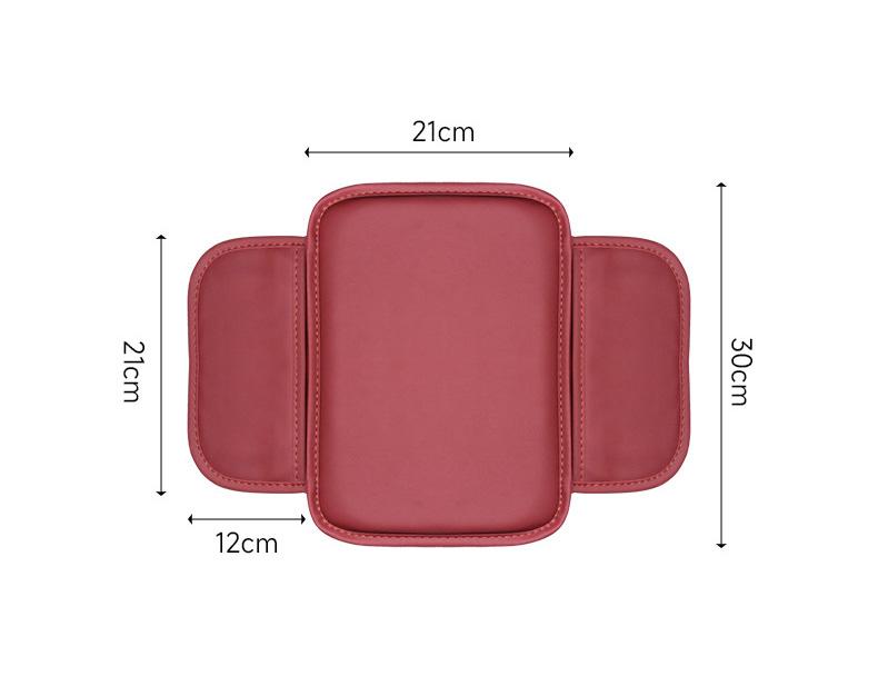Multifunctional Universal Premium Rear Front Tesla Car Armrest Protector Pad with Pocket Soft PU Leather Waterproof  Anti-Slip