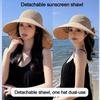 Breathable Beach Cap Wide Brim Fishing Hats Summer Sun Hat for Women  for Outdoor Activities