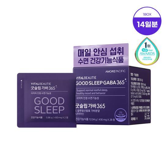 [Функциональность сна] Vital Beauty Good Sleep GABA 365 (стоимость 14 дней), Корейская здоровая пища